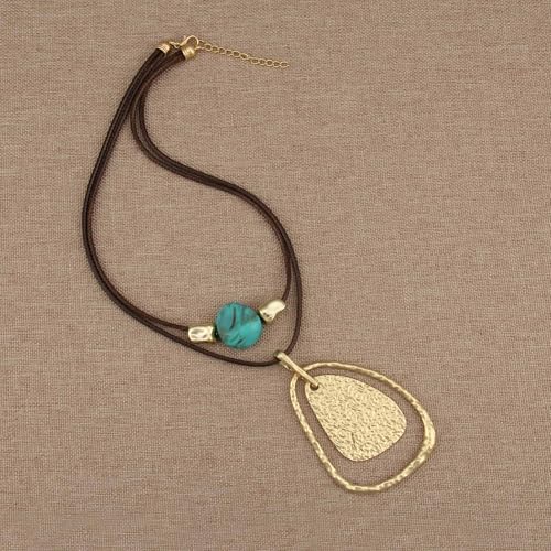 Chunky Pendant Necklace for Women Vintage Boho Necklaces Choker Layered Statement Necklaces Bohemian Jewlery Gifts - style: Large Pendant Necklace