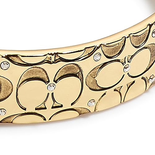 Coach Women's Signature Quilted Bangle Bracelet - color: Golden Shadow