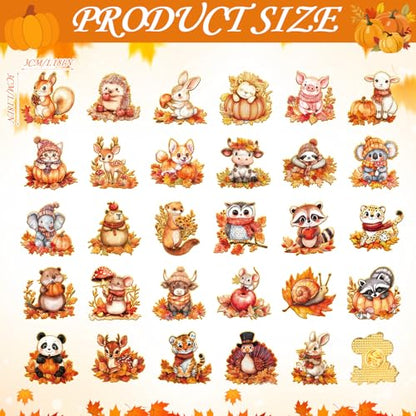 30/60 Pcs Cute Enamel Pins Bulk Plant Flower Animal Halloween Gothic Fall Pumpkin Cartoon Lapel Pin Brooches Jewelry Gift for Backpack Clothes Hats Accessories - style: Fall