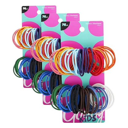 Goody Girls Ouchless Elastics, 2 mm, 72 Count (Pack of 3) - size: 72 Count (Pack of 3)