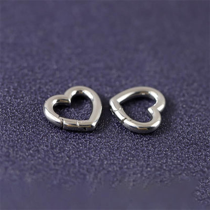 1Pc Oval Spring Clasps Clips Connector Rings for Keychain DIY Crafts (Silver-C) - color: Silver-C