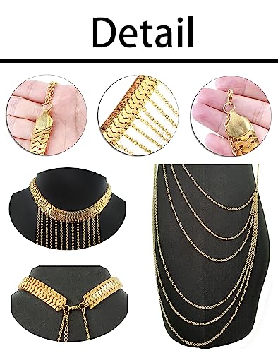 Harness Body Chain Sexy Layered Tassel Belly Waist Chain Necklace Boho Hot Bikini Nightclub Party Beach Body Jewelry for Women and Ladies Gold Tone - style: B:Style B