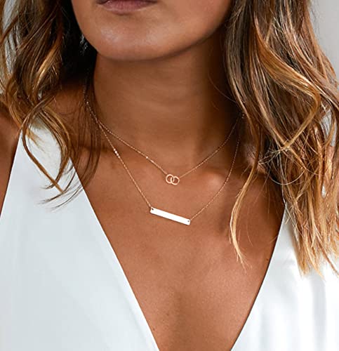 925 Silver Adjustable Necklace Circle Minimalist Enamel Tiny Heart Cactus Triangle Pendant Dainty Choker for Women - color: Inlay Circle