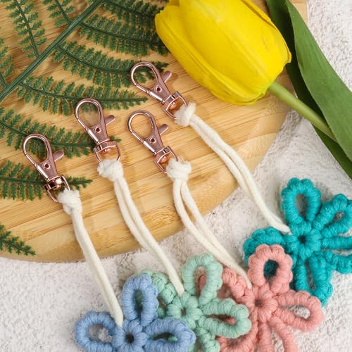 Teenitor 524PCS Key Chain Making Kit, Keychain Making Supplies Rose Gold Keychain Craft Supplies Key Chain Clips, Key Rings and Jump Rings for Jewelry Lanyard - color: Rose Gold