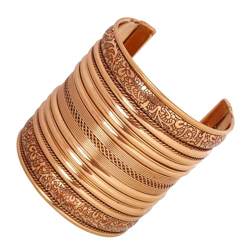 Touchstone Indian Bollywood Handcrafted Slip In Easy To Wear Stylish Wrist Enhancer Designer Broad Jewelry Cuff Bracelet For Women and Men. - style: 1 Celtic Broad Cuff
