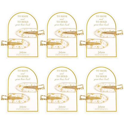 No Bend Hair Clips, 12Pcs/6cards Resin & Stainless Steel No Crease Hair Clips, Gold Glitter Bridesmaid Proposal Gift Hair Clip for Makeup Styling Hair accessories Hair Setting Clips for Bangs - color: 12Pcs（6 Cards）Gold Glitter hair clips