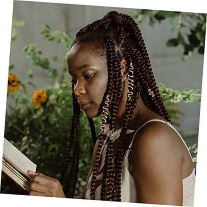 6pcs Braid Hair Clips for Women Dreadlock Braiding Accessories Set Spiral Coils Hair Cuffs Fashion Headband for Daily Wear