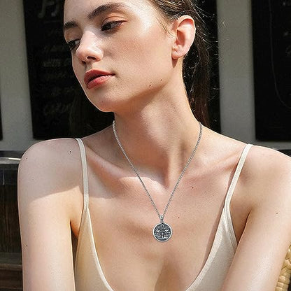 925 Sterling Silver Zodiac Constellation Necklaces for Men Women | Retro,Daily,Birthday, Graduation,Horoscope,Zodiac Sign,Hypoallergenic,with Jewelry Box - style: 9- Libra (A-Retro Sep.23-Oct.22）