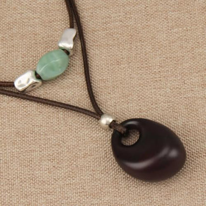 Chunky Pendant Necklace for Women Vintage Boho Necklaces Choker Layered Statement Necklaces Bohemian Jewlery Gifts - style: Bohemian Pendant Necklaces Women