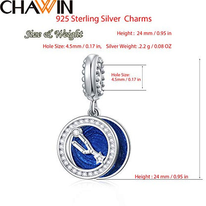 Zodiac Sign Charms for Charm Bracelets - 925 Sterling Silver Necklace Pendants, 12 Constellation/Horoscope Star Dangle - Dangling Birthstone Beads, Birthday Gifts for Women/Men. - color: Taurus (4.20～5.20)