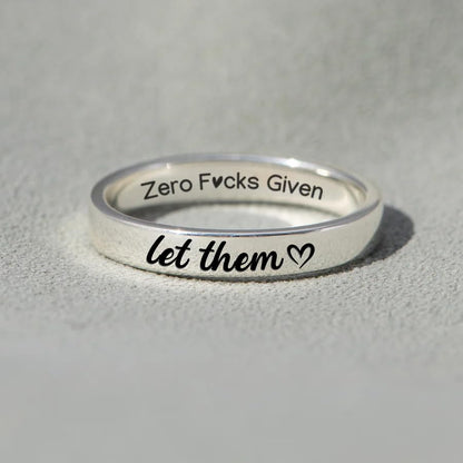 This Too Shall Pass But Fucking Hell Inspirational Mantra Ring For Women, Best Friends Engraving Stackable Self Worth Hidden Message Encouragement Friendship Gift Jewelry - color: Silver 10