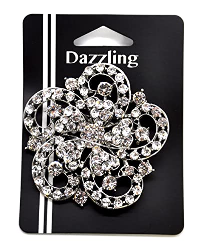 Belagio Enterprises 2 1/2-Inch Rhinestone Brooch | BW-171-182 - size: 2-1/2-Inch, style: BW-146