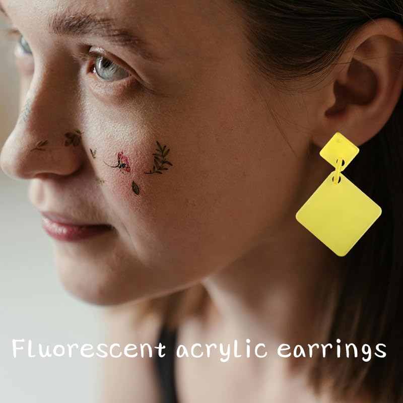 Halloween Earrings Set for Women Geometric Earrings 80s 90s Earrings Halloween Costumes Accessories for Women Halloween Gifts - style: geometric