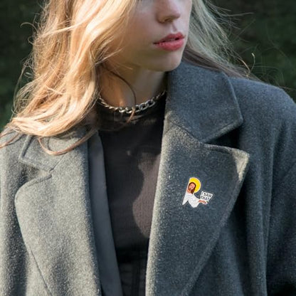 Enamel Pins, Cute Pins for Backpacks, Hat Pins, Novelty Brooch Pins, Backpack Pins, Lapel Pins for Men, Women, Girls, Boys. For Lanyard, Bags, Hats, Caps, Clothing - color: I Saw That
