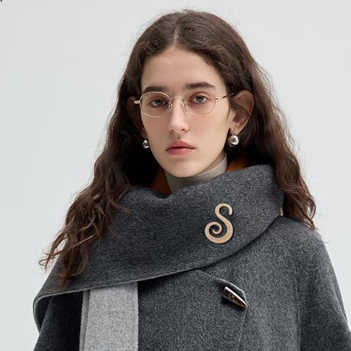 A-Z Initial 26 Letter Brooch Pins, Gold Faux Pearl Alphabet Badges Breastpin for Hat Bag Dress Coat Suit Accessory, Elegant Name Personalized Gifts for Women Men - color: S