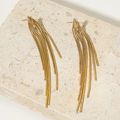 Long Earrings for Women Dangling Black Tassel Earrings Fringe Earrings Formal Elegant Earrings Bridesmaid Jewelry - style: G