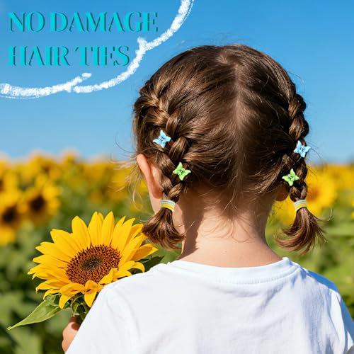 IKOCO 826PCS Hair Accessories for Girls, Elastic Hair Ties with Colorful Clips and Tools - color: Pink