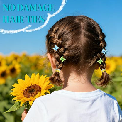 IKOCO 826PCS Hair Accessories for Girls, Elastic Hair Ties with Colorful Clips and Tools - color: Pink