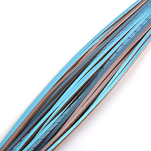 hotoo Leather Wrap Bracelet for Women - color: Blue Leather Bracelets