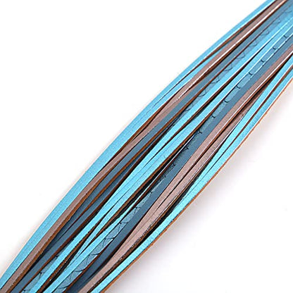 hotoo Leather Wrap Bracelet for Women - color: Blue Leather Bracelets