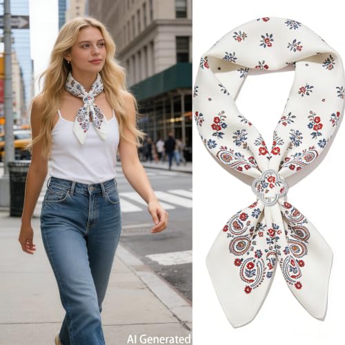 8PCS Scarf Ring Clip T-shirt Ties Clips for Women Fashion Metal Corner Knotted Clip Buckle Clothing Ring Wrap Holder