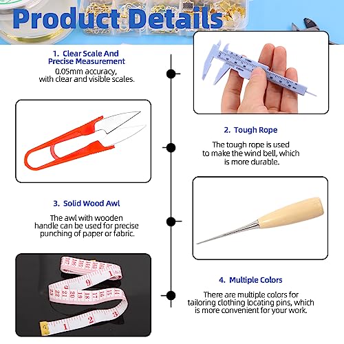 Glarks 1489Pcs Jewelry Making Kit - Supplies with Pliers, Wires, Findings for Making and Repair - size: 1480pcs