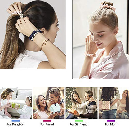 Scrunchies Silk Satin Hair Ties - Small Mini Thin Elestics Ponytail Holder Hair Bands Skinny Scrunchy For Thick Curl Hair No Crease Hair Ties Soft Accessories No Hurt Your Hair for Women and Girls | Ponytail Holder, For Thick Curl Hair, No Crease, Soft Ac