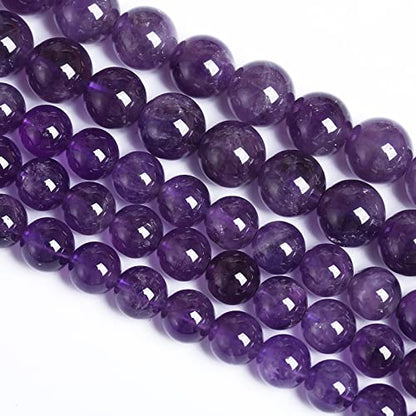 4MM 86PCS Natural Stone Purple Amethyst Crystal AAA Grade Quartz Beads for Jewelry Making DIY Bracelet - color: Amethyst, size: 4mm