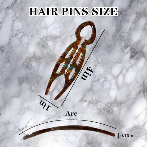 3 PCS Prestige French Hair Pin for Women Prestige Hair Pin for Thin Thick Hair Double-Notch Locking Mechanism Anti-Loosening Women Hair Accessories Valentine's Day Gifts - color: red