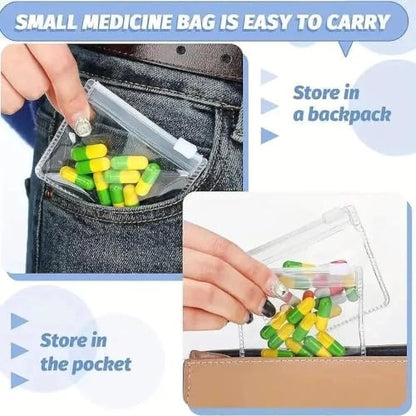 20-Pack Jewelry Storage Rolls – Reusable Zipper Bags for Accessories, Travel Essentials & Pill Organizer – Multifunctional Organizer Kit