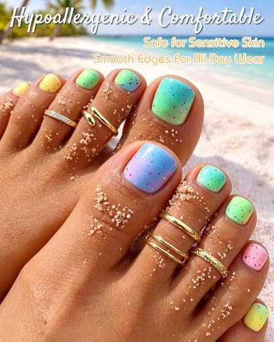 Besteel 6 PCS Toe Rings for Women - 14K Gold Filled Non Tarnish Waterproof | Adjustable Silver Toe Ring Simple Open Band Hug CZ Chunky Flower Toe Rings Set Trendy Summer Beach Foot Jewelry for Women - style: Gold: hug&cz toe ring
