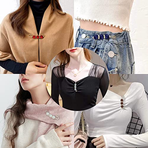 Fashion Pearl Brooch, Sweater Shawl Pearl Pin, Elegant and Fashionable | Enhance your Temperament, Suitable for a Variety of Occasions to Wear, Mixed color - color: Mixed color