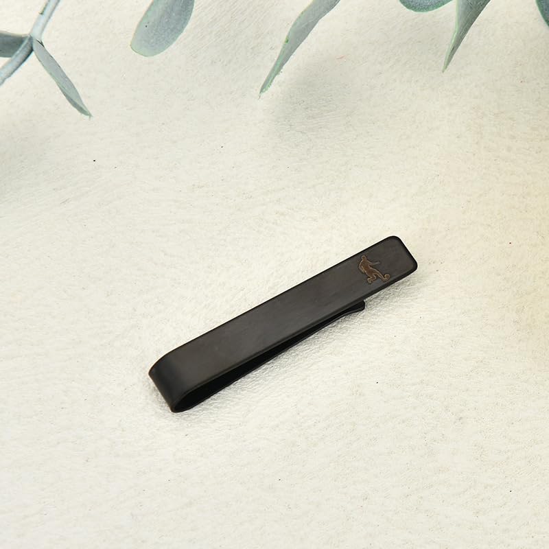 Mens Airplane Tie Clip for Boyfriend Husband Son Flight Attendant Accessories for Men - style: Black Football