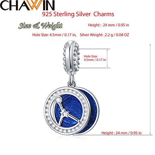 Zodiac Sign Charms for Charm Bracelets - 925 Sterling Silver Necklace Pendants, 12 Constellation/Horoscope Star Dangle - Dangling Birthstone Beads, Birthday Gifts for Women/Men. - color: Cancer (6.21～7.22)