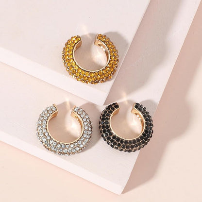 Ear Cuffs for Women – Clip On Cartilage Hoop Earrings – Huggie Hoop Earrings Jewelry Gifts - color: B