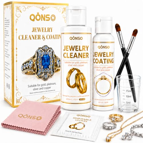 Jewelry Protective Coating & Cleaner Kit for Silver,Gold & Jewelry | Restores Shine and Provides Long-Lasting Protection