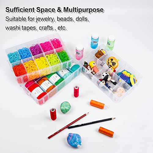 7 Layers Stackable Storage Container, 70 Adjustable Compartments (White) Perfect for Kids Toys, Art Crafts, Jewelry, Supplies, Mini Case & Letter Sticker Included - color: WHITE