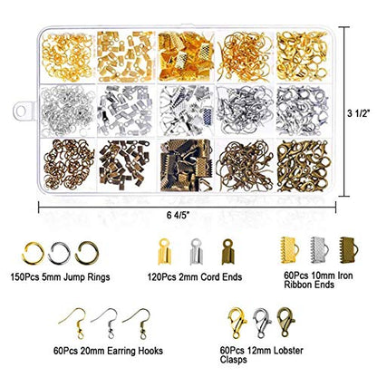 anezus Jewelry Repair Kit with Jewelry Pliers, Jewelry Making Tools, Beading String and Jewelry Making Supplies for Jewelry Repair, Jewelry Making and Beading