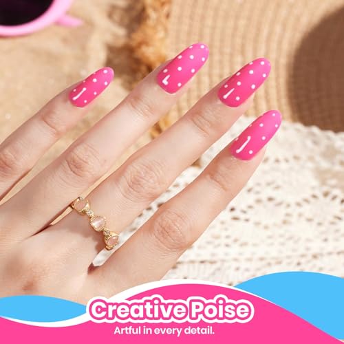 Beetles Hot Pink Gel Polish, BikiniPink, Hot Pink Gel Nail Polish | Summer Voyage Collection, Color-Matched Bottle Design, Soak Off UV LED, Long-Lasting Nails Art for Home DIY & Holiday - color: 0-Bikini Pink