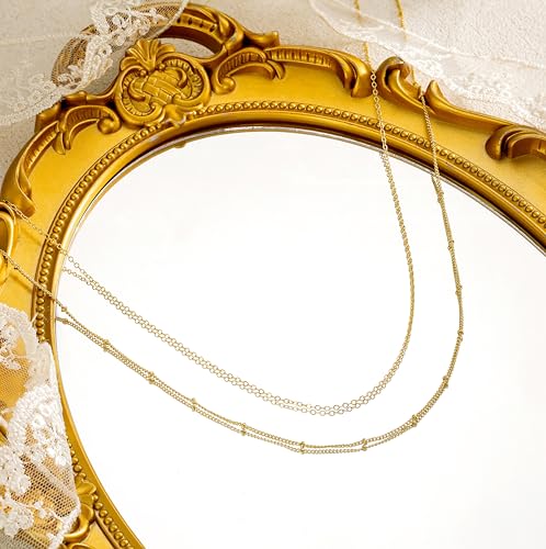 14K Gold Plated Layered Body Waist Chain for Women | Layered Waist Chain with CZ Heart and Pearl Pendant, Belly Chain Belt Jewelry for Women, Bikini Summer Beach Wear - style: Cuban Waist Beads & Chain