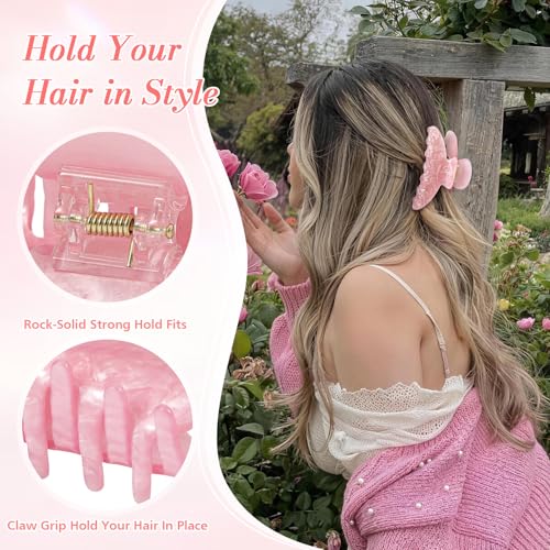 16 Pack Hair Claw Clips for Women - Large Non-Slip Acrylic Hair Claws for Thick Thin Hair, Cute Hair Barrettes Elegant & Durable, Fashion Hair Accessories Stylish Jaw Clips for Girls DIY Gift - size: Large 16 Pcs