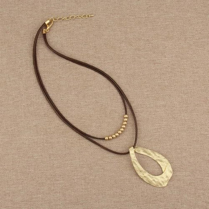 Chunky Pendant Necklace for Women Vintage Boho Necklaces Choker Layered Statement Necklaces Bohemian Jewlery Gifts - style: Casual Necklace