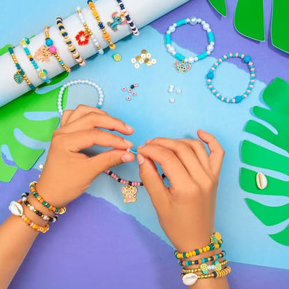 Fashion Angels Disney Stitch Cute & Feisty DIY Jewelry Design Kit | Makes 10+ Charm Bracelets, Includes Charms, Beads & Elastic, Ideal for Girls & Boys - size: Stitch Cute & Feisty Jewelry Kit