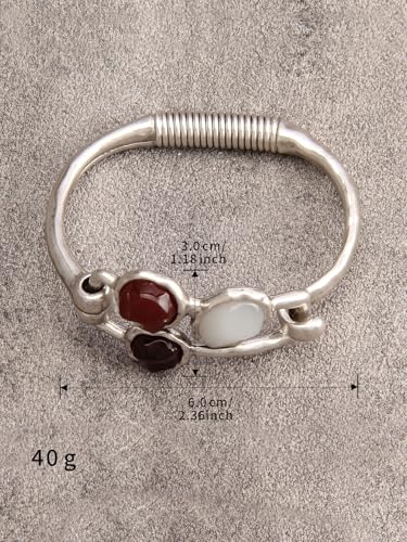 Chunky Bangle Bracelets for Women Cuff Bracelet Thick Gold Bangles Open Wide Arm Cuffs Bracelets Boho Jewelry - style: Arm Bracelet