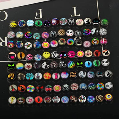 50-100pcs Surgical Steel Fancy Words Tongue Ring Logo Barbell Bars 14 Gauge Tongue Piercing Lot 5/8" - color: 50pcs