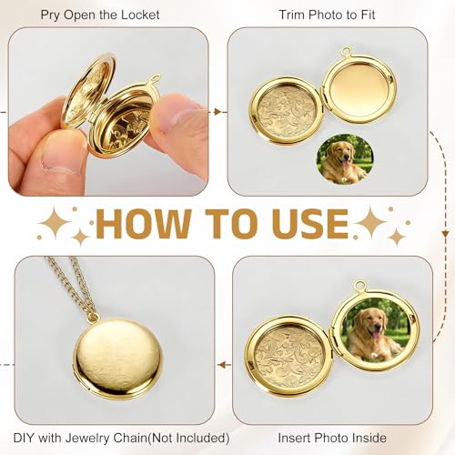 MECCANIXITY Custom Photo Locket Charm, Copper Retro Picture Locket Pendants for DIY Memorial KeyChains Necklace Bracelet Jewelry Making - color: Dark Copper, style: Seashell