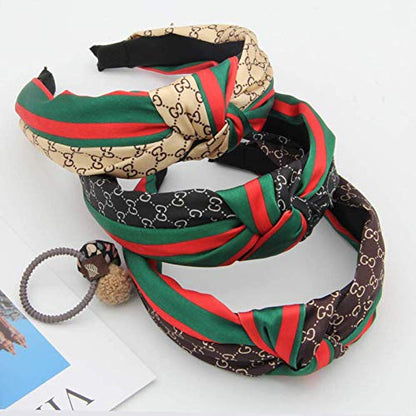 Fashion 3 packs Classic styling headband elasticity contract no deformation - style: ggreen