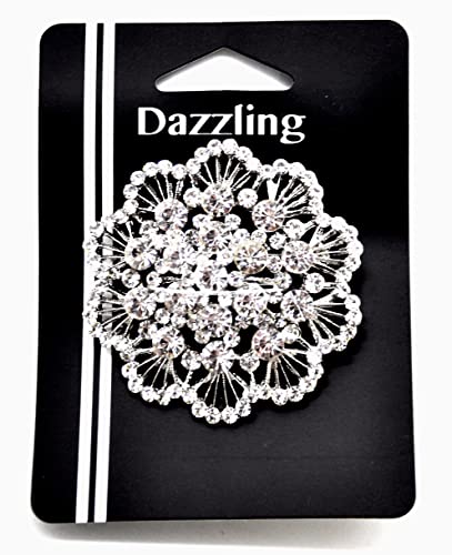Belagio Enterprises 2 1/2-Inch Rhinestone Brooch | BW-171-182 - size: 2-1/2-Inch, style: BW-135