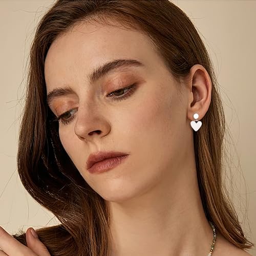 925 Sterling Silver Earrings Making Flat Studs Posts with Loop Ear Backs | Hypoallergenic 3/4/5mm Ball/Flat Stud Post Replace Butterfly Ear Backs for Dangle Charm Pendant Earring Jewelry Making Set - color: Flat_Silver