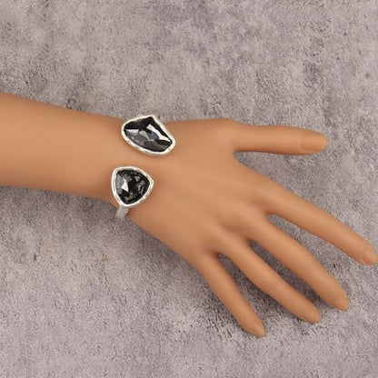 Chunky Bangle Bracelets for Women Cuff Bracelet Thick Gold Bangles Open Wide Arm Cuffs Bracelets Boho Jewelry - style: Chunky Cuff Bangle
